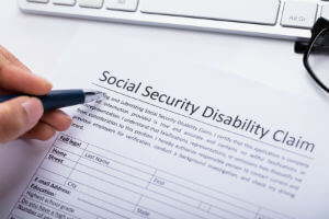 filling out disability form