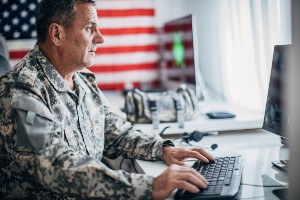 military retiree getting social security